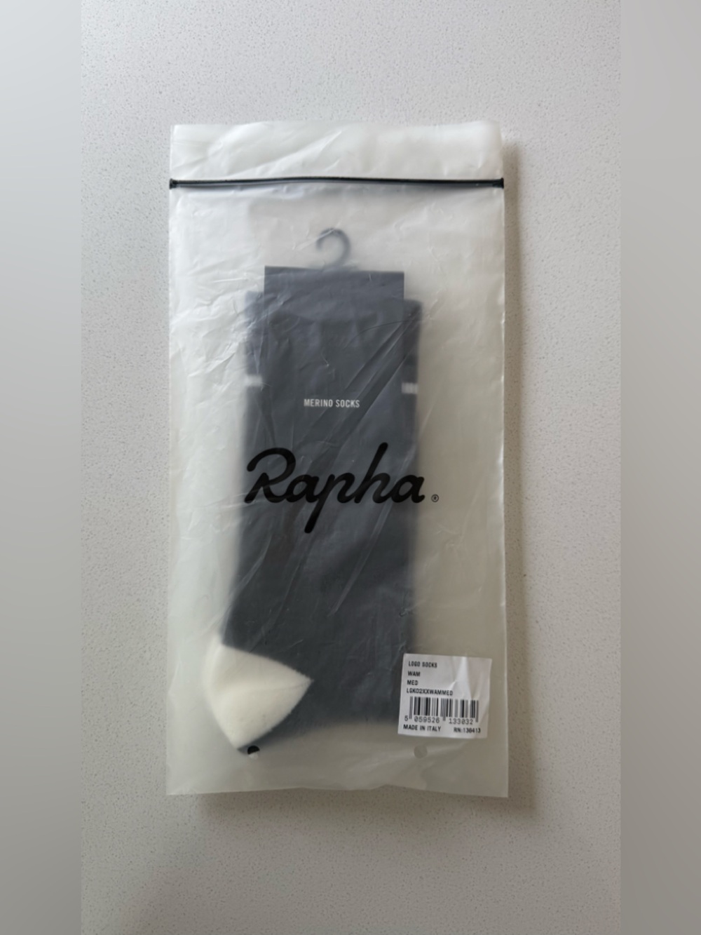 NWT Rapha Merino Socks Gray Large - Picture 3 of 3